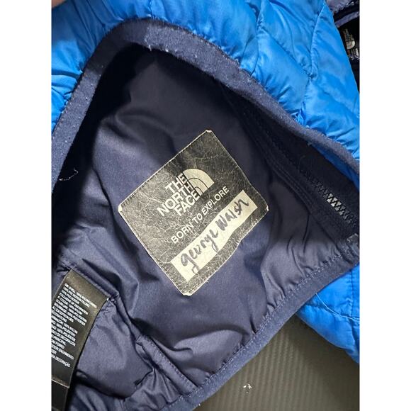 North Face Toddler Thermoball Quilted Puffer Kids Jacket Blue Size 5T - Picture 5 of 11